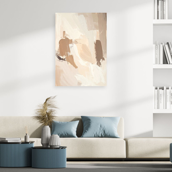 Obraz do salonu sypialni biura spa, Pastelowa Abstrakcja imitacja 20x30