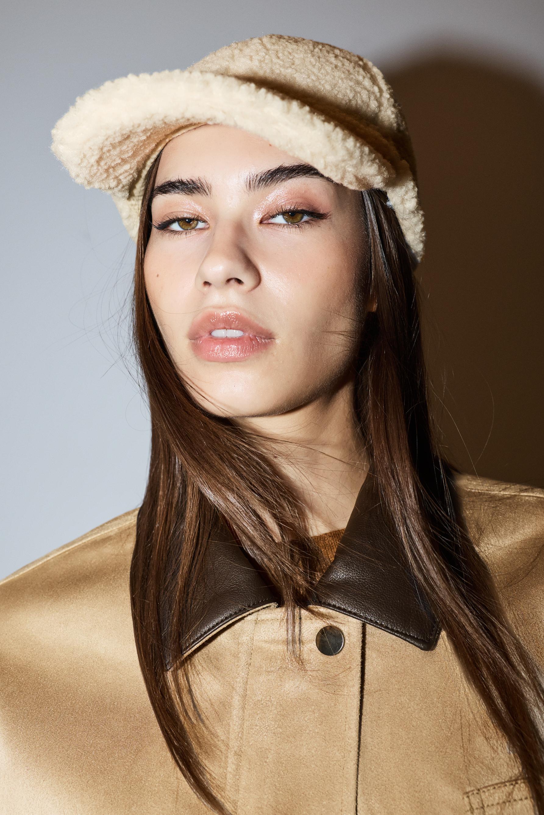 Gorra efecto borreguillo