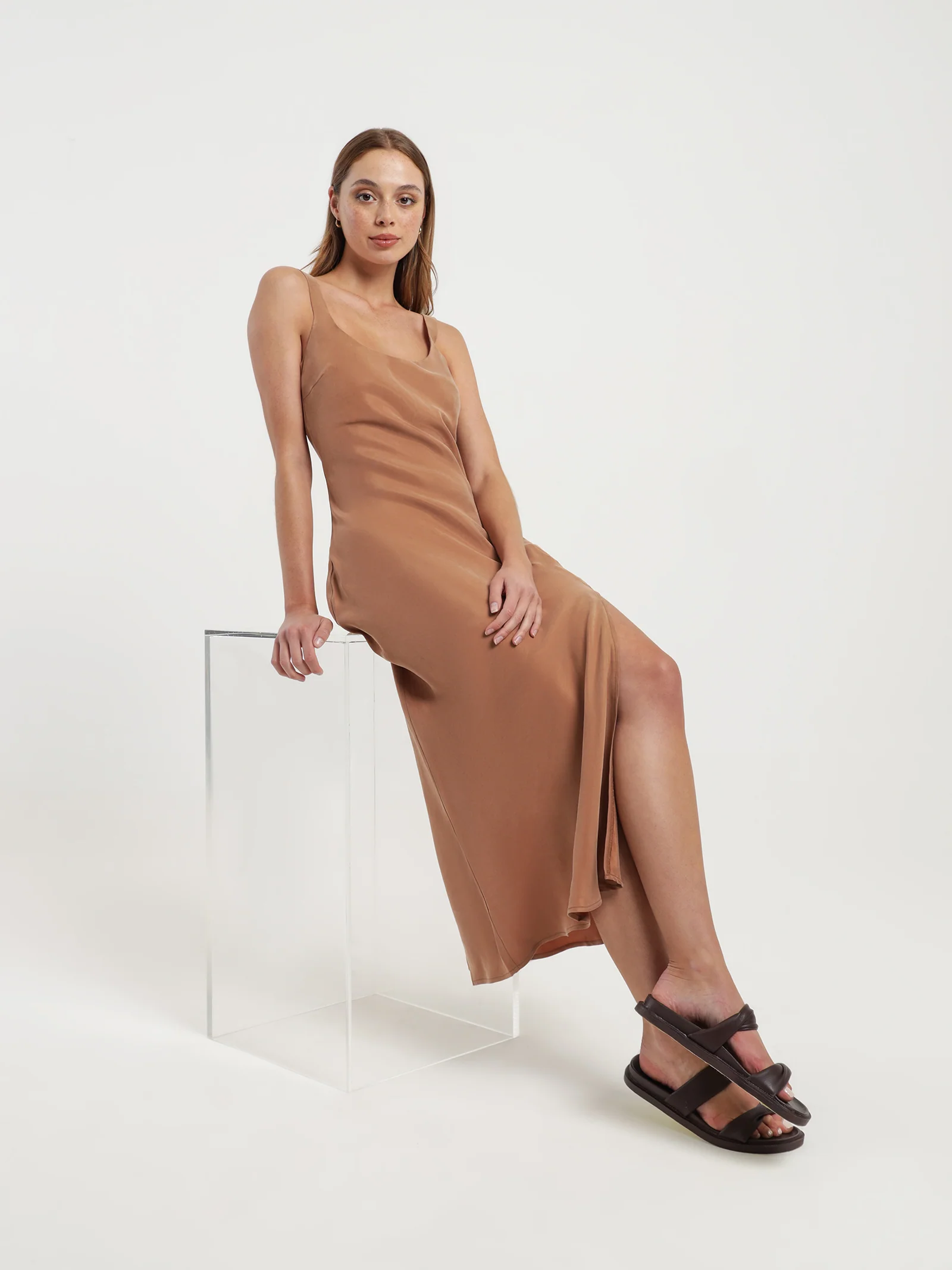 Harlow Cupro Slip Dress
