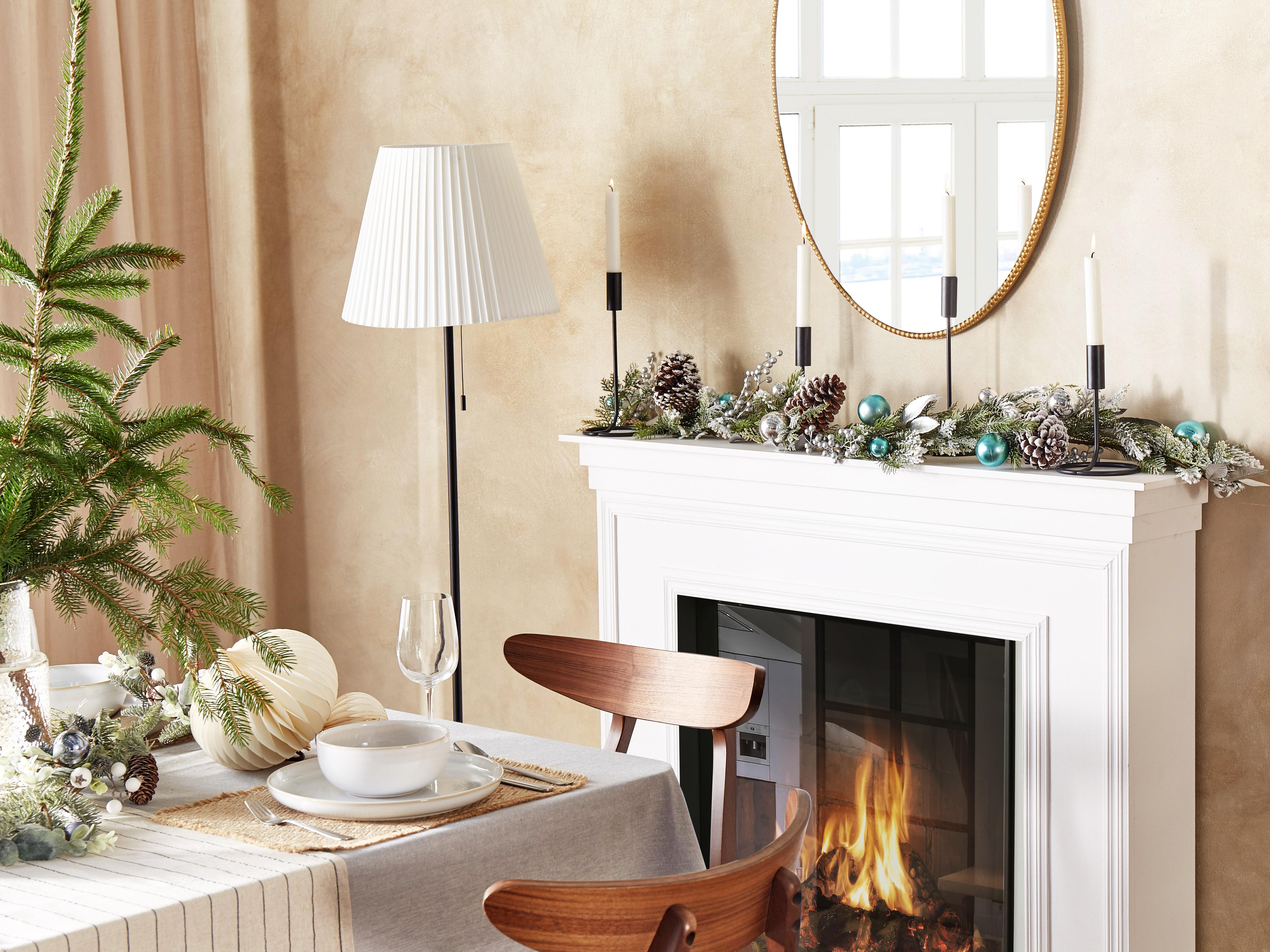 Christmas Garland LLEIDA 150 cm Silver