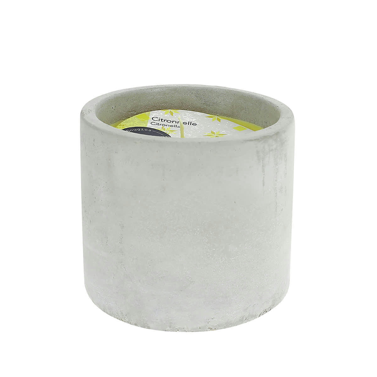 - Bougie extérieur pot béton 60h Citronnelle