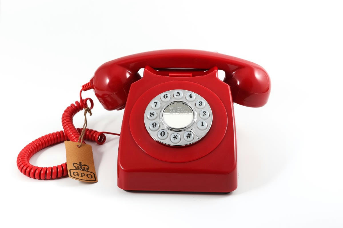 - Téléphone analogique  746 PUSH BUTTON RED