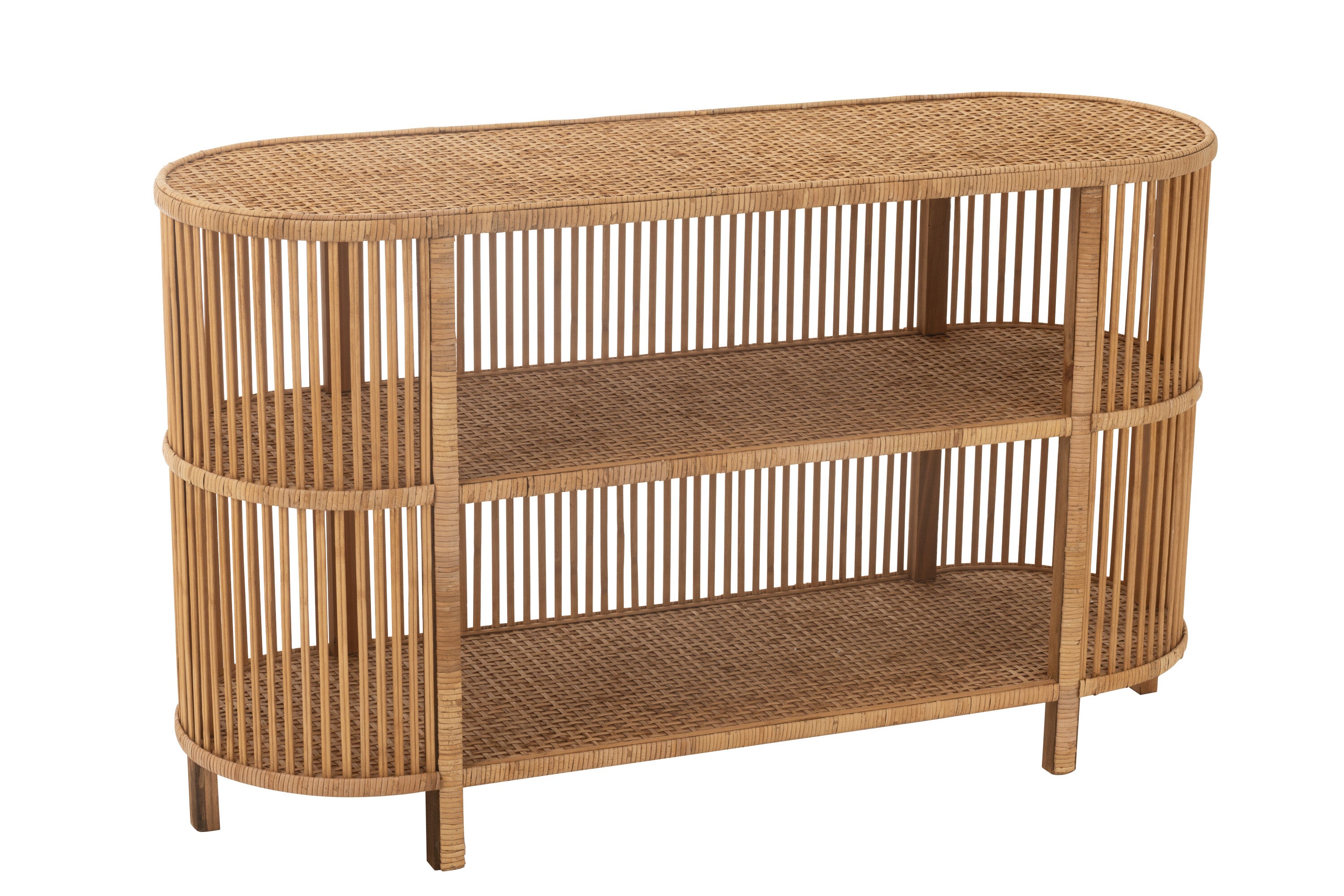 J-Line tafel Exo - bamboe rotan - naturel