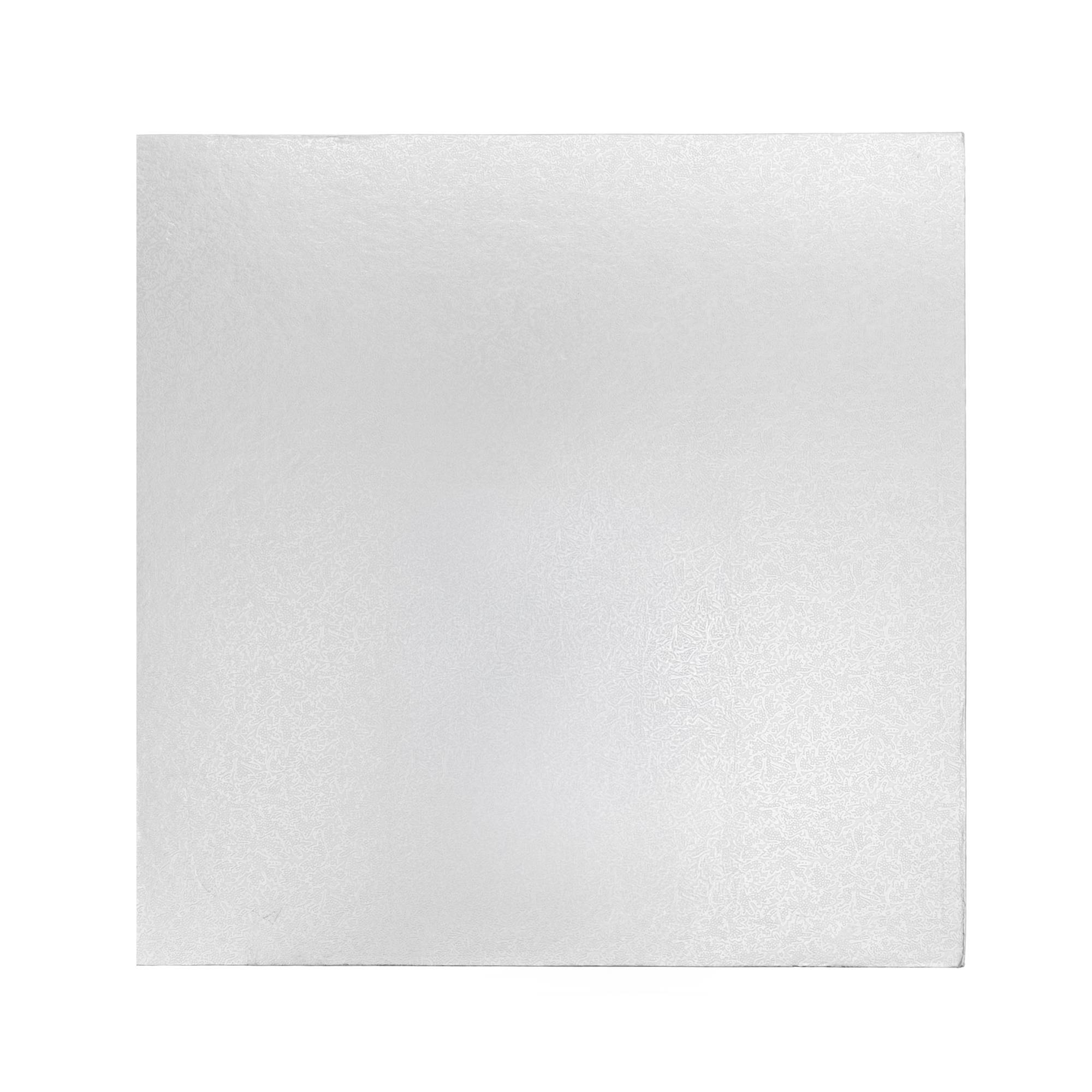 Silver Square Double Thick Card Cake Board 11 Inches