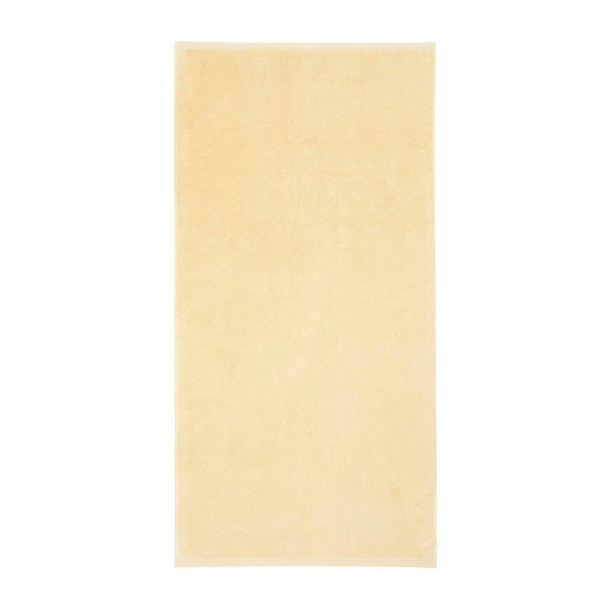 MA DOUCE - Serviette de bain en  coton jaune 70 x 140 cm