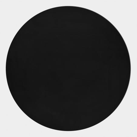Dywan pluszowy Pouffy czarny 120 cm x 120 cm koło