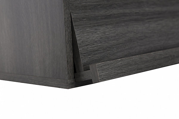 Iris Ohyama, Etagère de rangement en bois avec portes, CHR-1, Chêne Gris, L59 x P40.9 x H83.6 cm