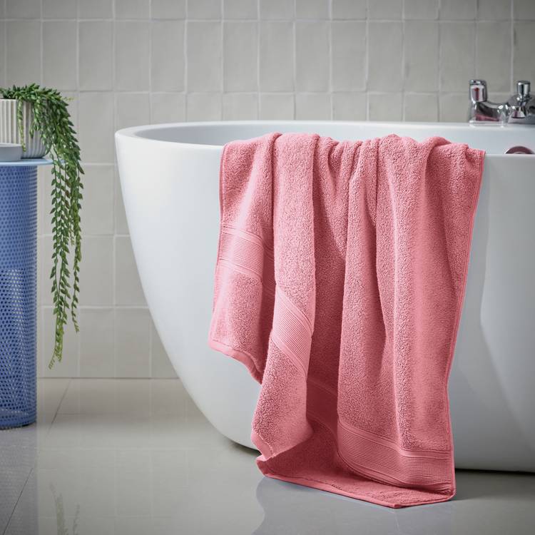Habitat Supersoft Bath Sheet - Rose