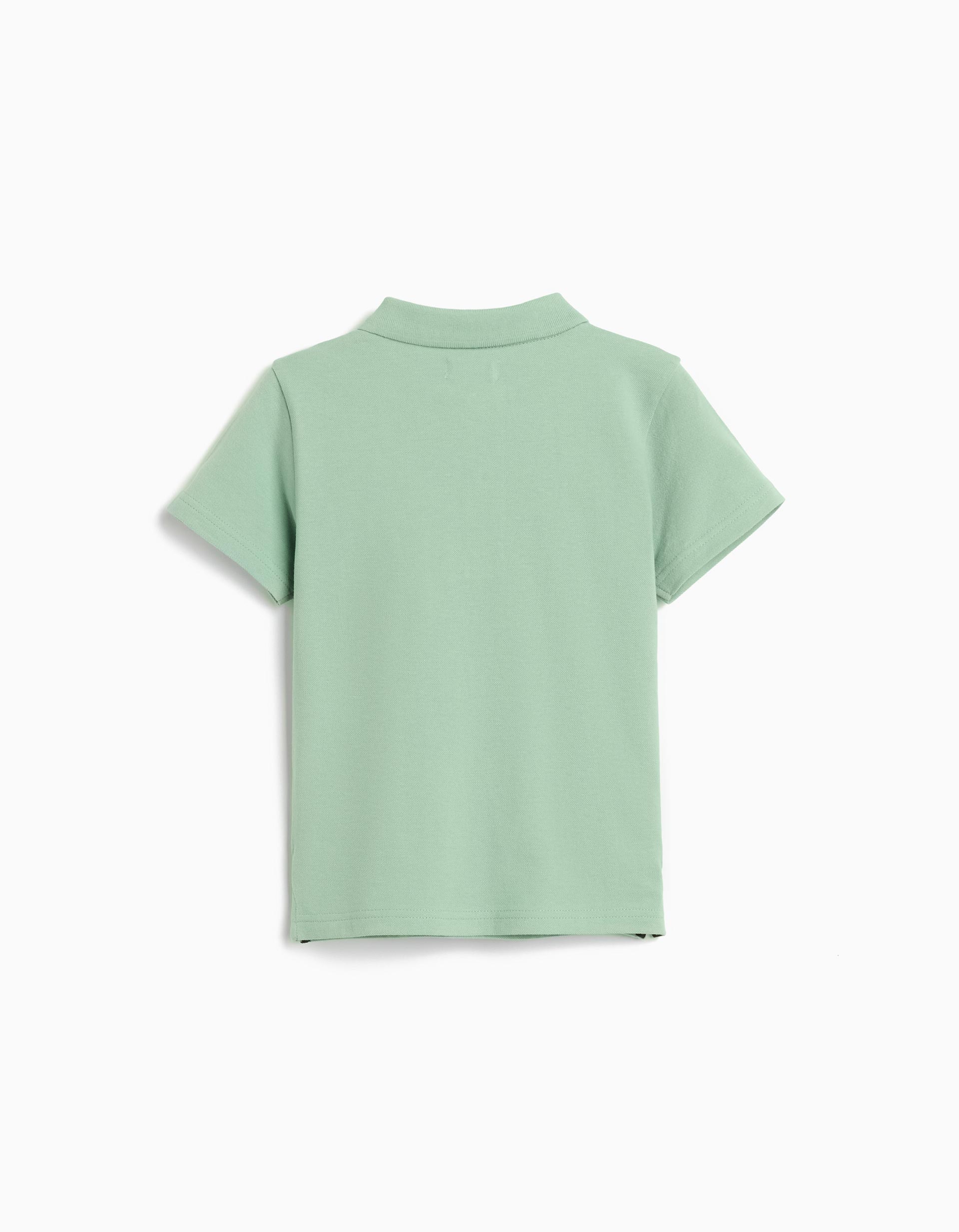Polo Piquet, Menino, Verde Claro