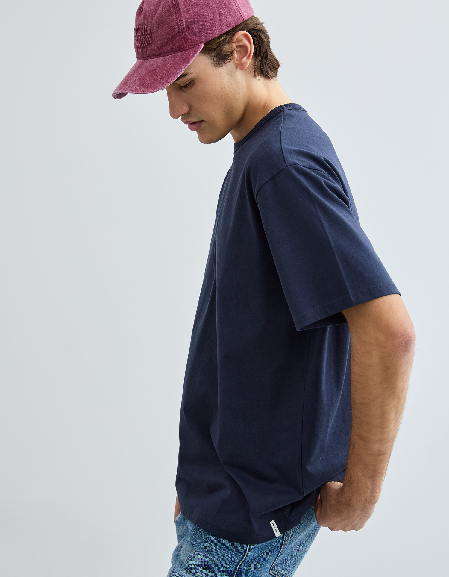 T-shirt Heavy Jersey, Homem, Azul Escuro