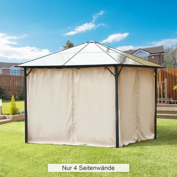Ersatzvorhang, Polyester, LxH: 302x205 cm, beige