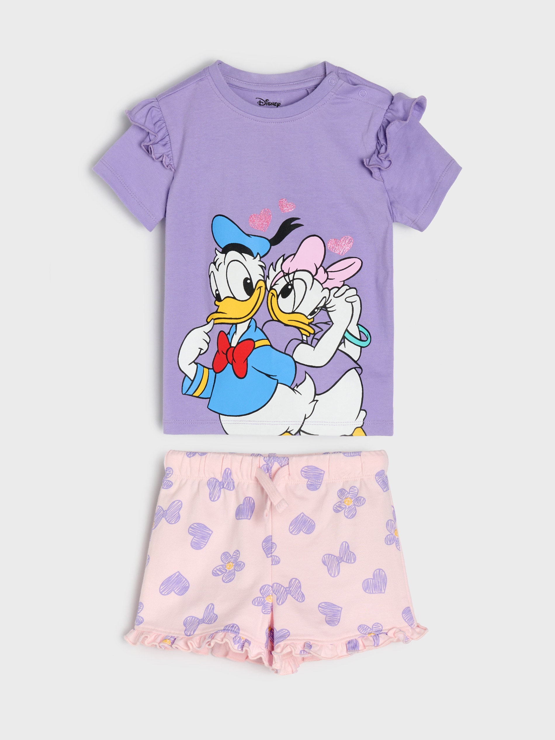Bawełniany komplet z falbankami Disney