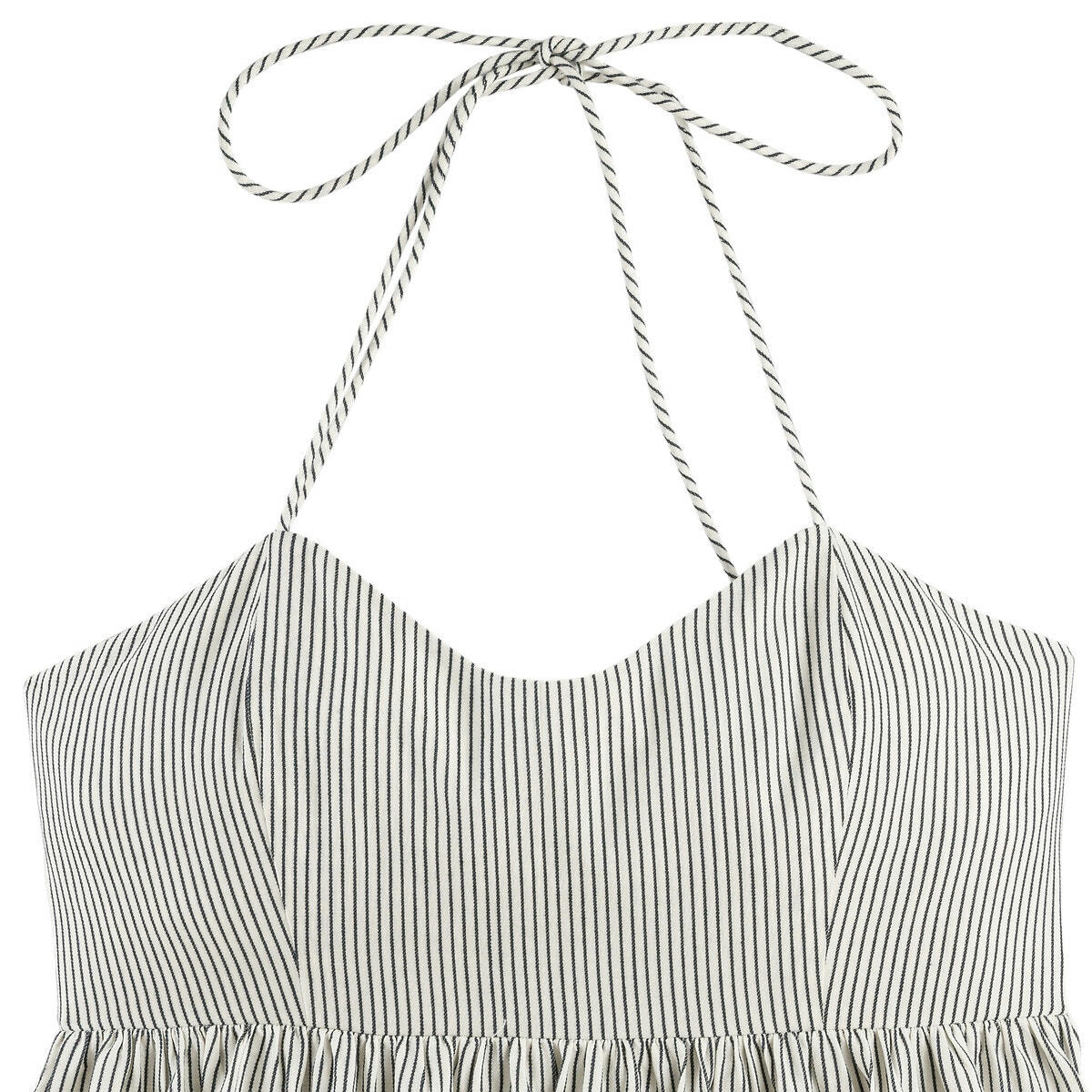 Robe rayée fines bretelles
