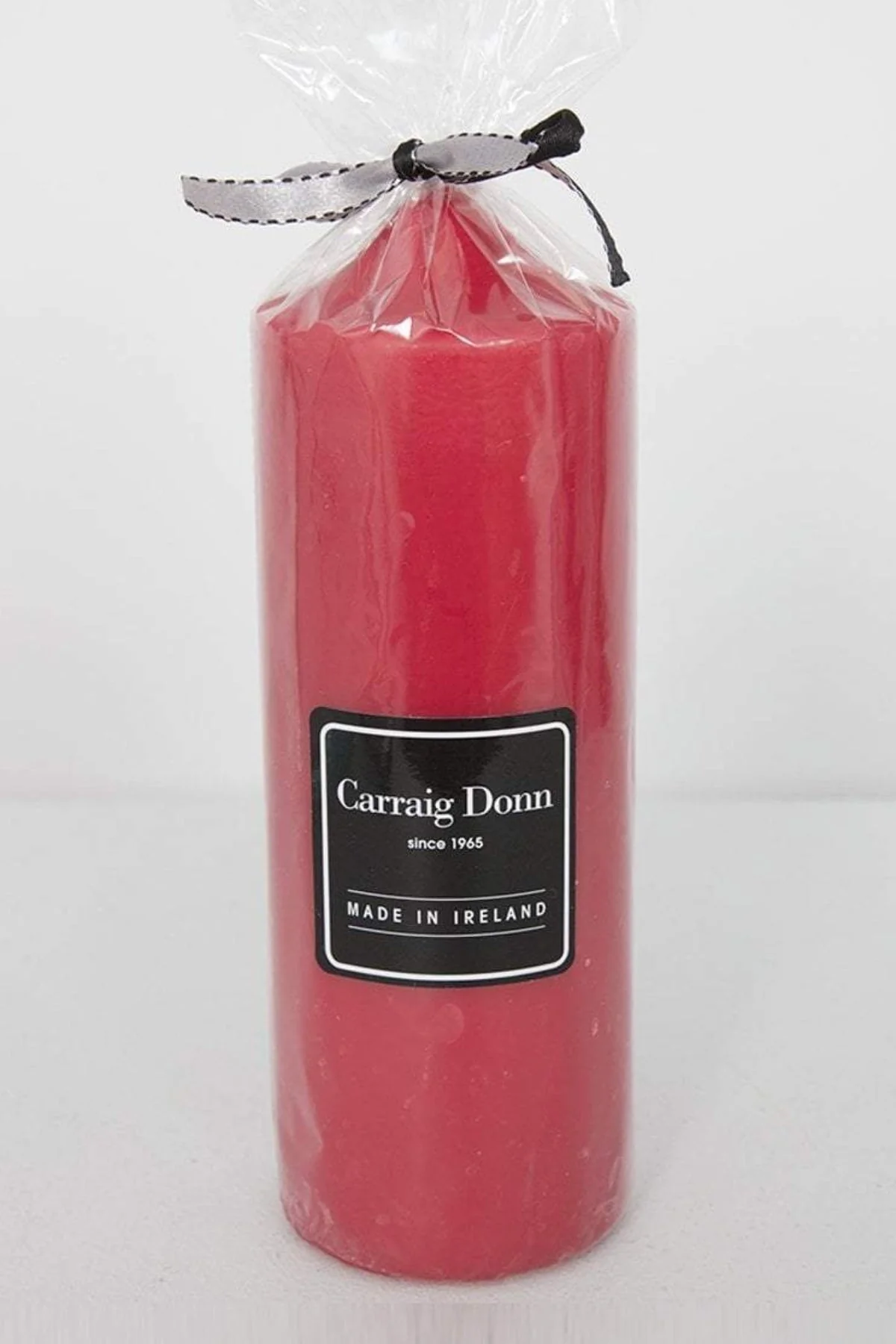 Carraig Donn Red Pillar Candle 210 x 76mm