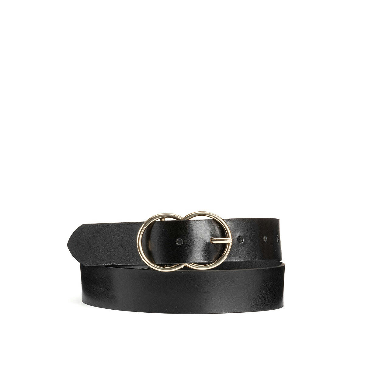 Ceinture cuir double anneaux