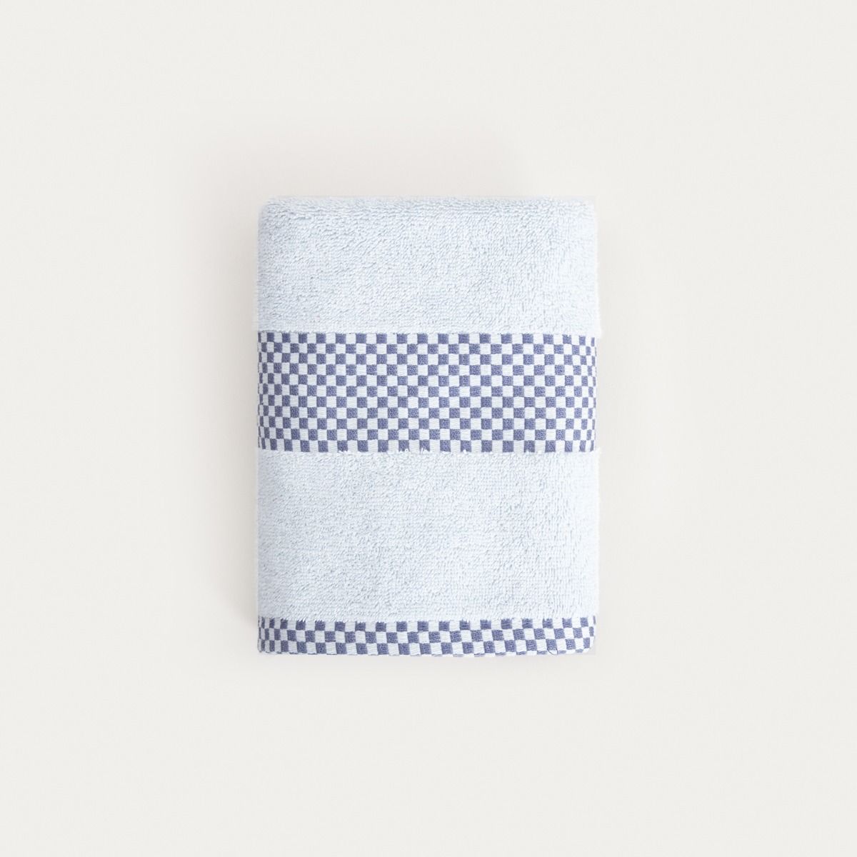 Ręcznik TIVA z granatową kratką 50x90 cm