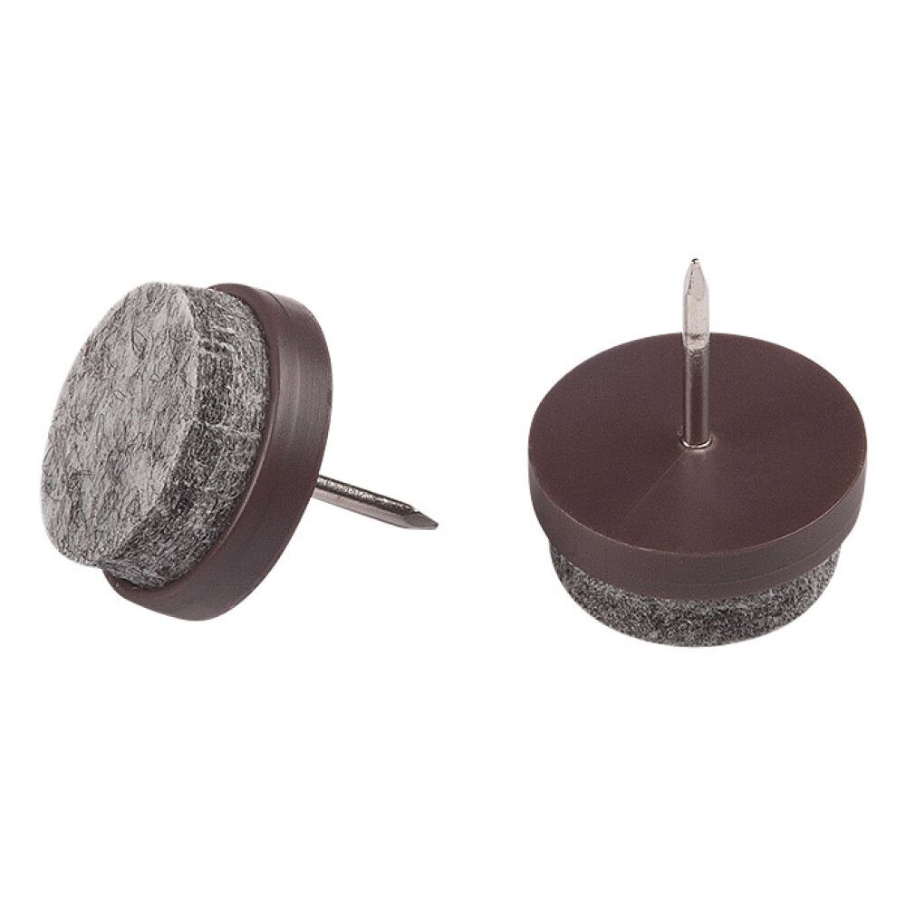 MØBELKNOTTER STABILIT MED STIFT BRUN 20MM 24STK