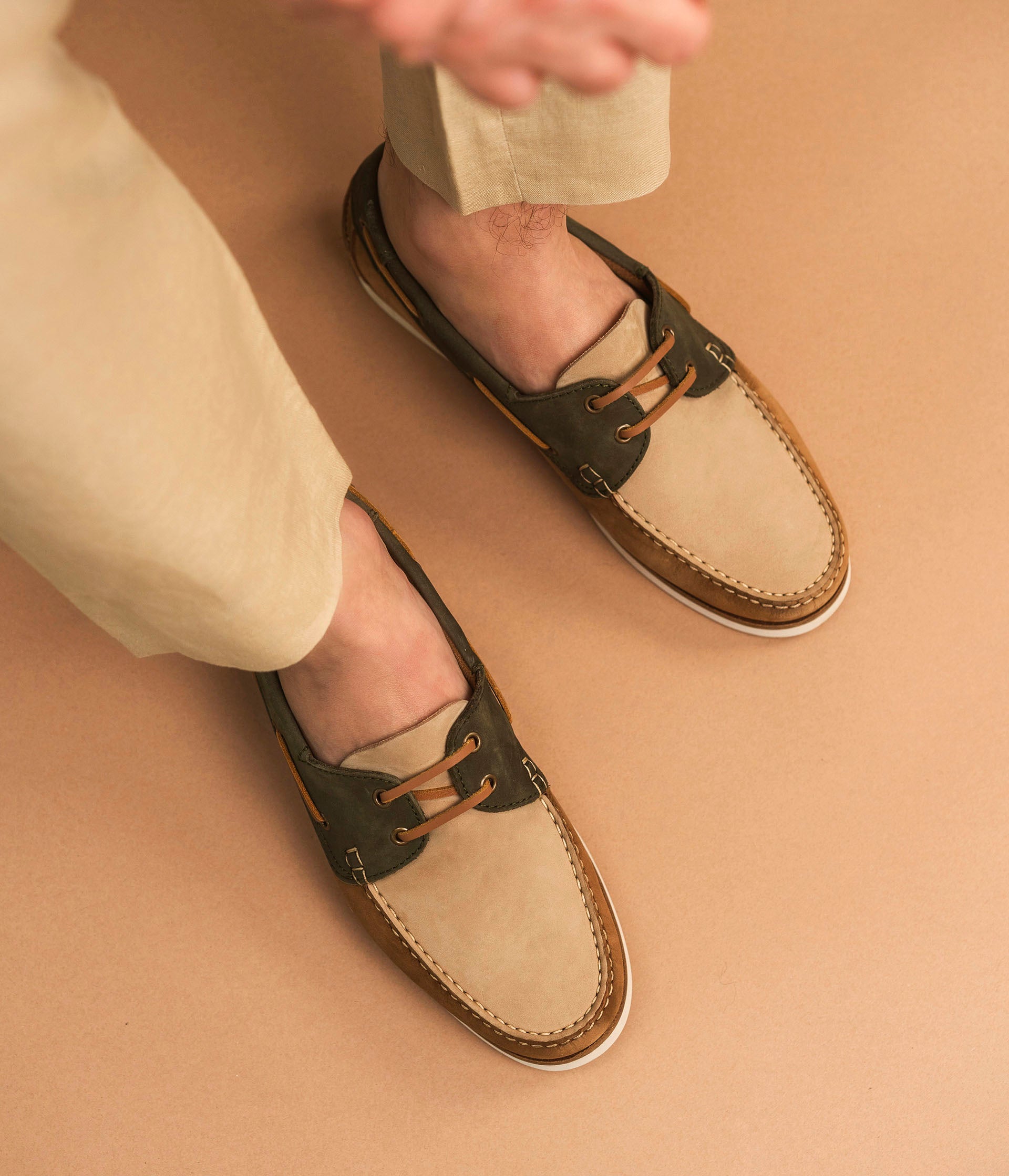 Chaussure bateau Dustin camel