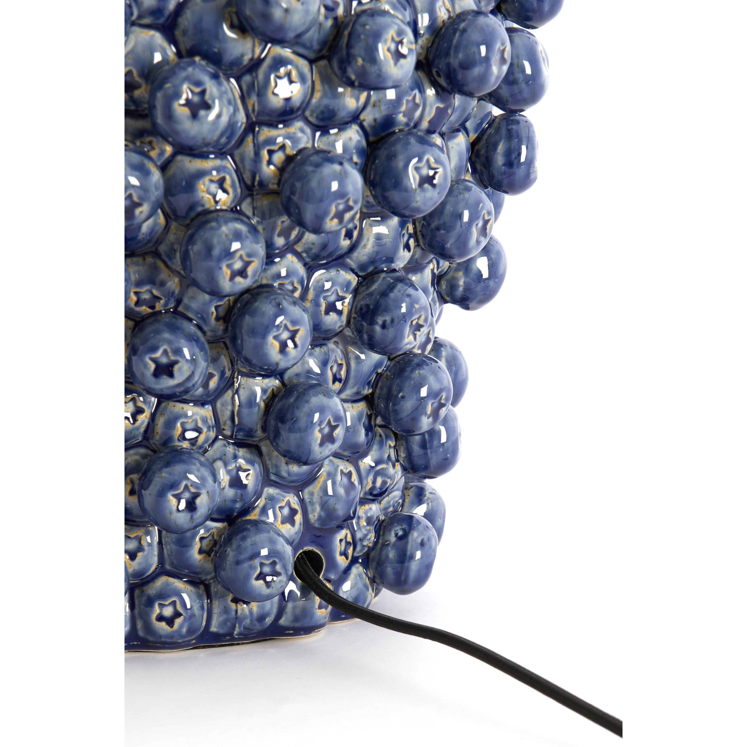 Light & Living - tafellamp - Berries - blauw - keramiek - Ø 32cm -