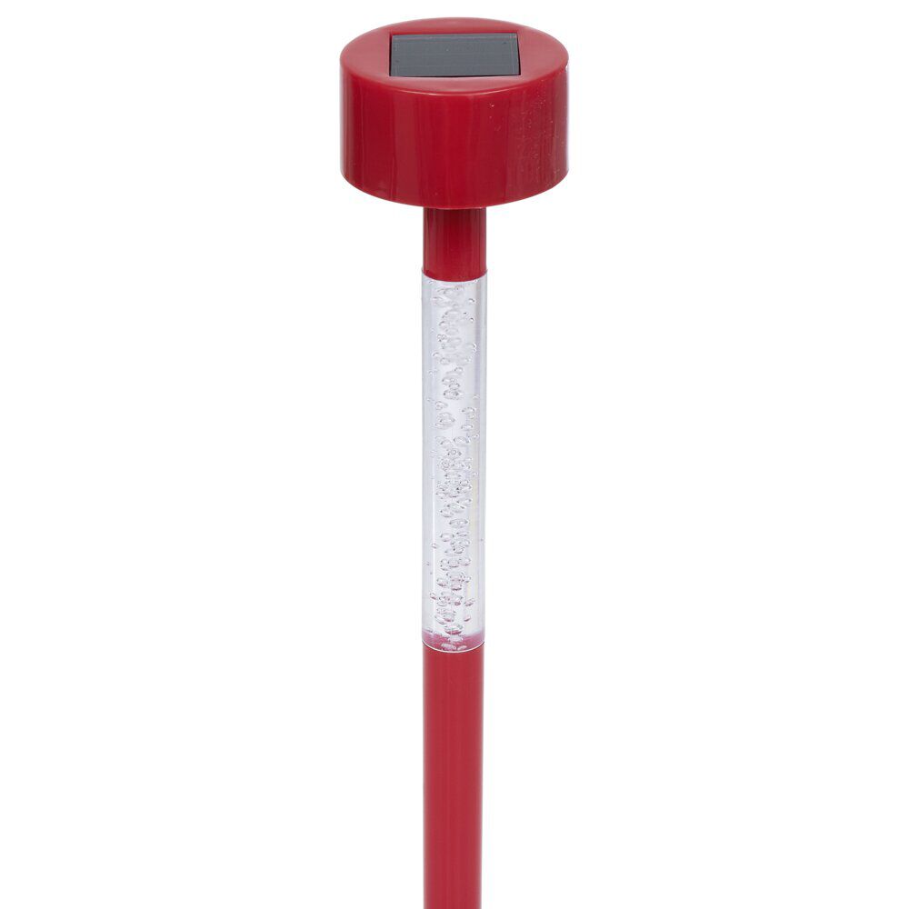 Borne solaire tube 1LED couleurs changeantes H32,5cm