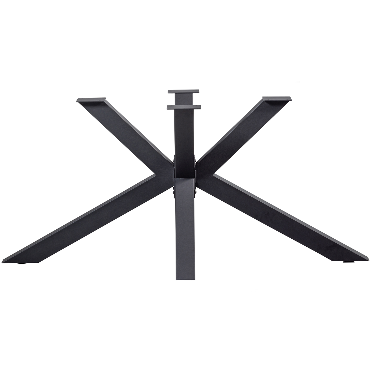 WOOOD kruispoot Tablo - Metaal - Zwart - 72x159x77