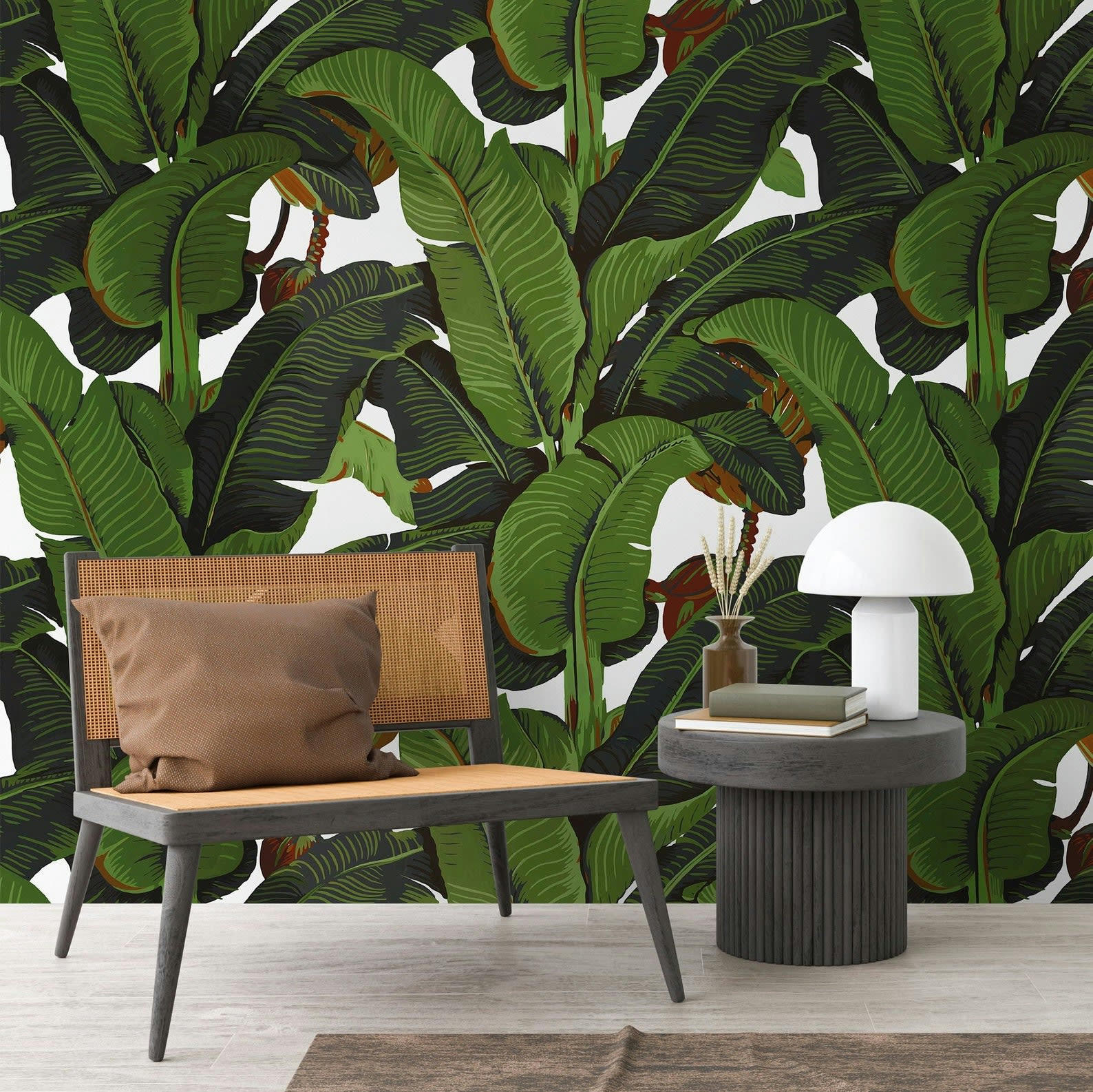 TROPICALI - Papier Peint Feuilles de Bananier 250x200 cm