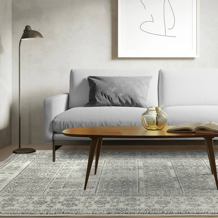 Asiatic Nova Tribal Grey Cut Pile Rug - 120x170cm