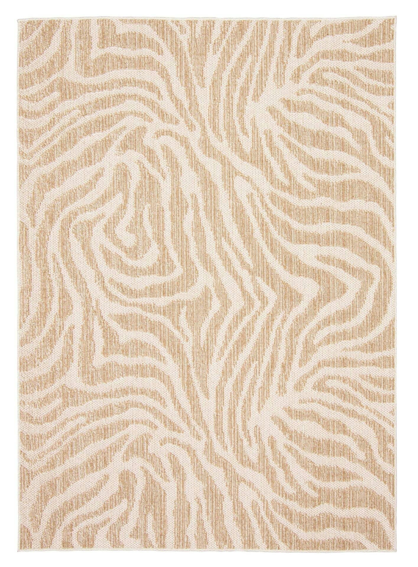 Zendaya Rectangular Texturized Polypropylene/Polyester Indoor Area Rug, Taupe, 8-ft x 10-ft
