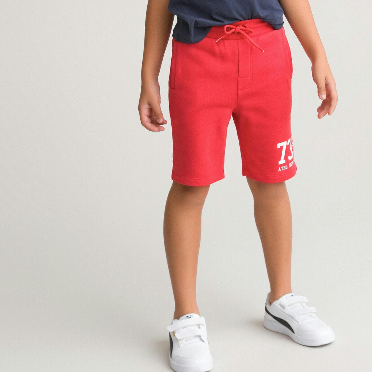 Bermuda en molleton motif cuisse devant 3-12 ans