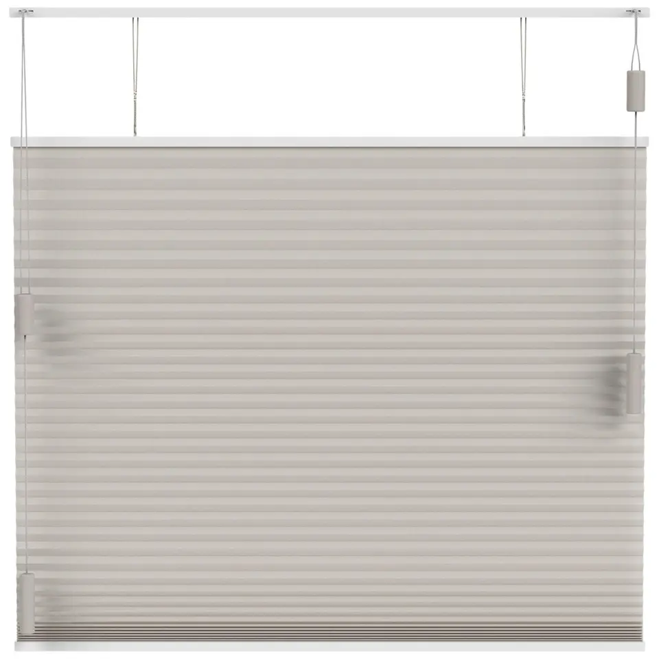 Fenstr pliss&eacute;gordijn Boston dubbel 25mm lichtdoorlatend - linnen (25511)