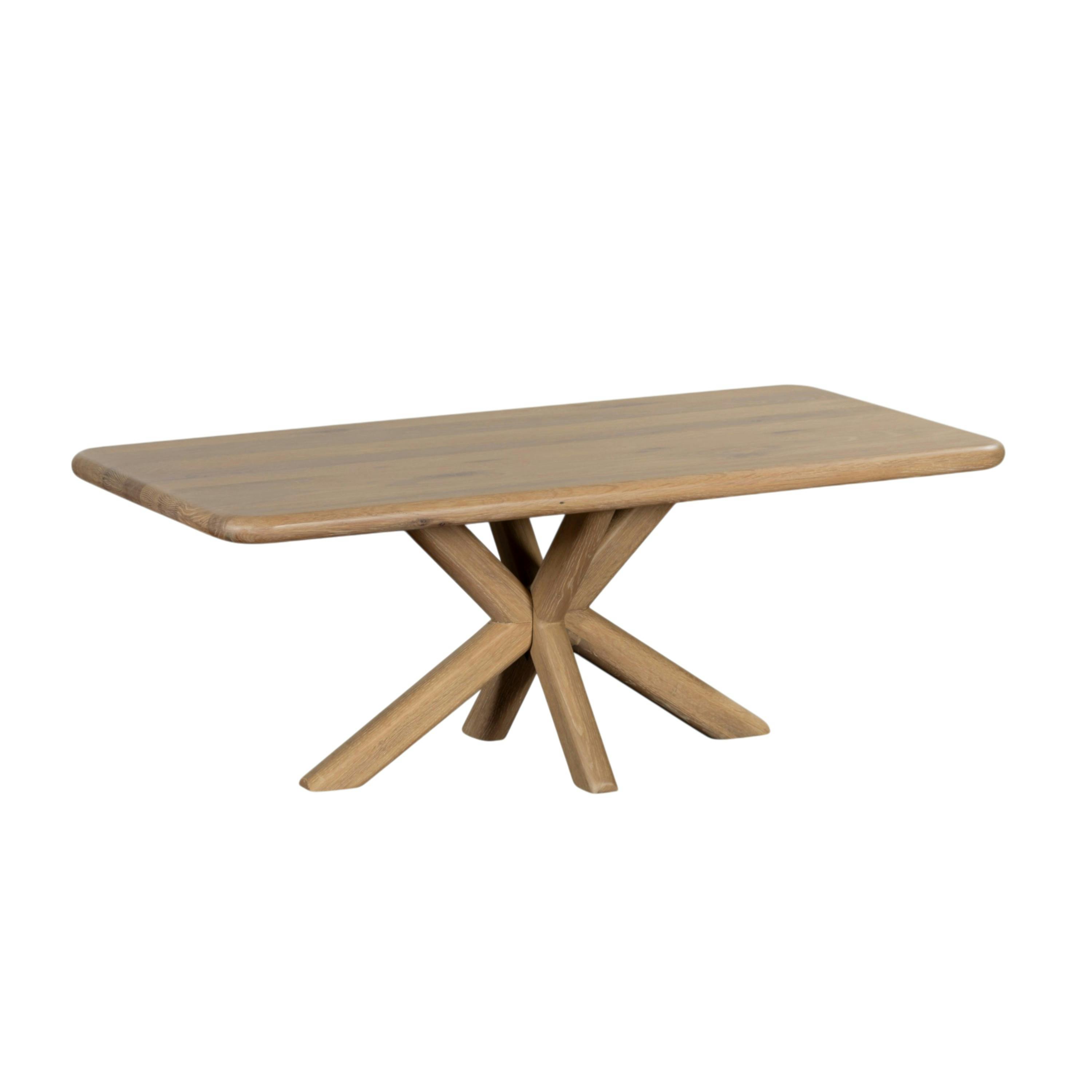 Table basse en chêne à bords arrondis ASTER