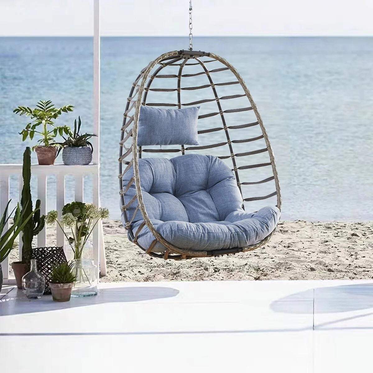 Pocassy Outdside Foldable Hanging Egg Chair