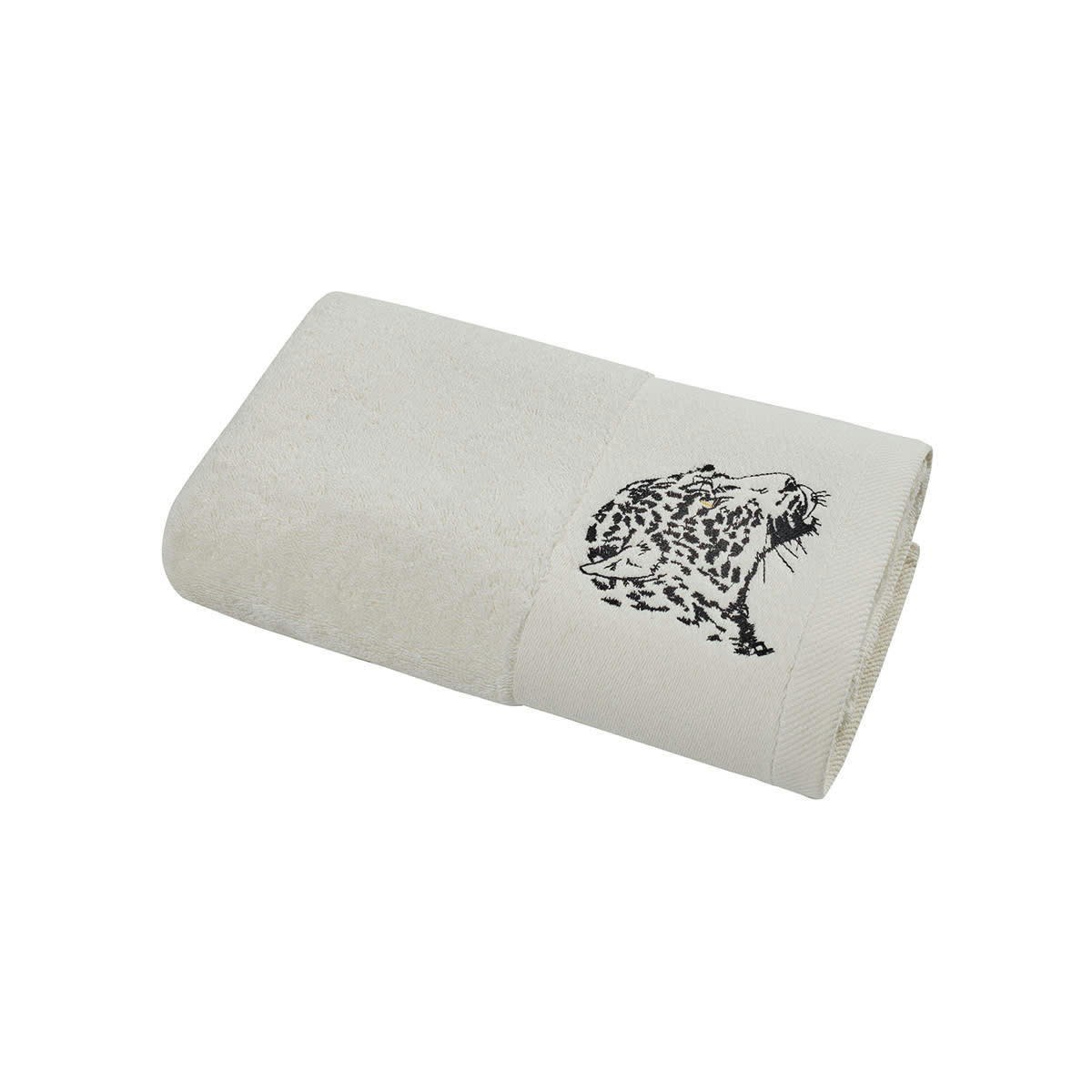 BAGHERA - Drap de bain en coton Ecru 70x140 cm