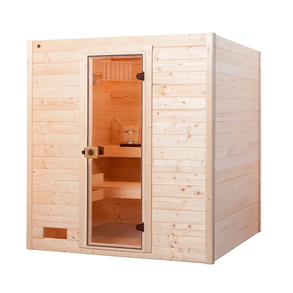 Massivholzsauna »VALIDA«, BxHxT: 189 cm x 203,5 cm x 189 cm