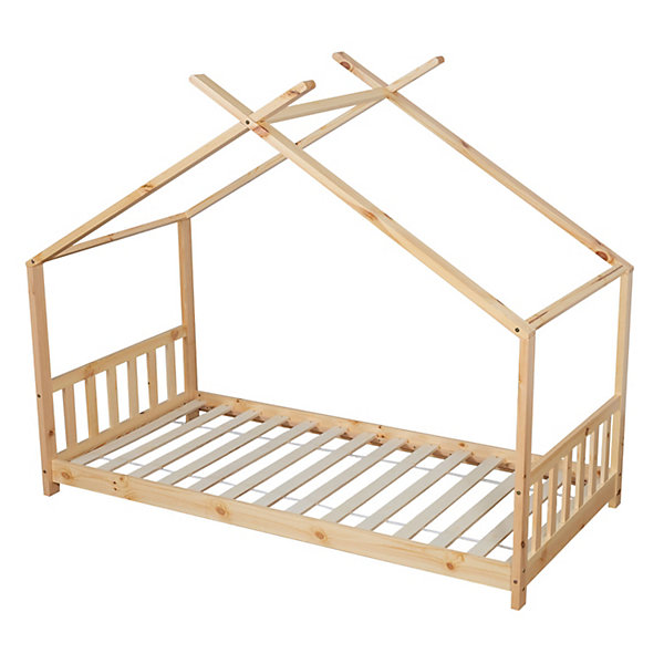 Lit cabane pour enfant 190x90cm en bois GASPARD - HAPPY GARDEN