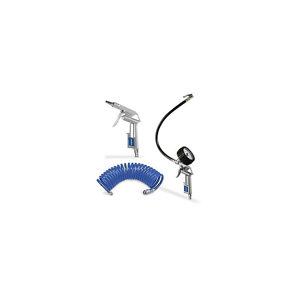 Compresseur d'air Silencieux 50 Litres 8 bar 2CV 1.5KW 115 PSI   Kit Air comprimé 3 pièces GOODYEAR