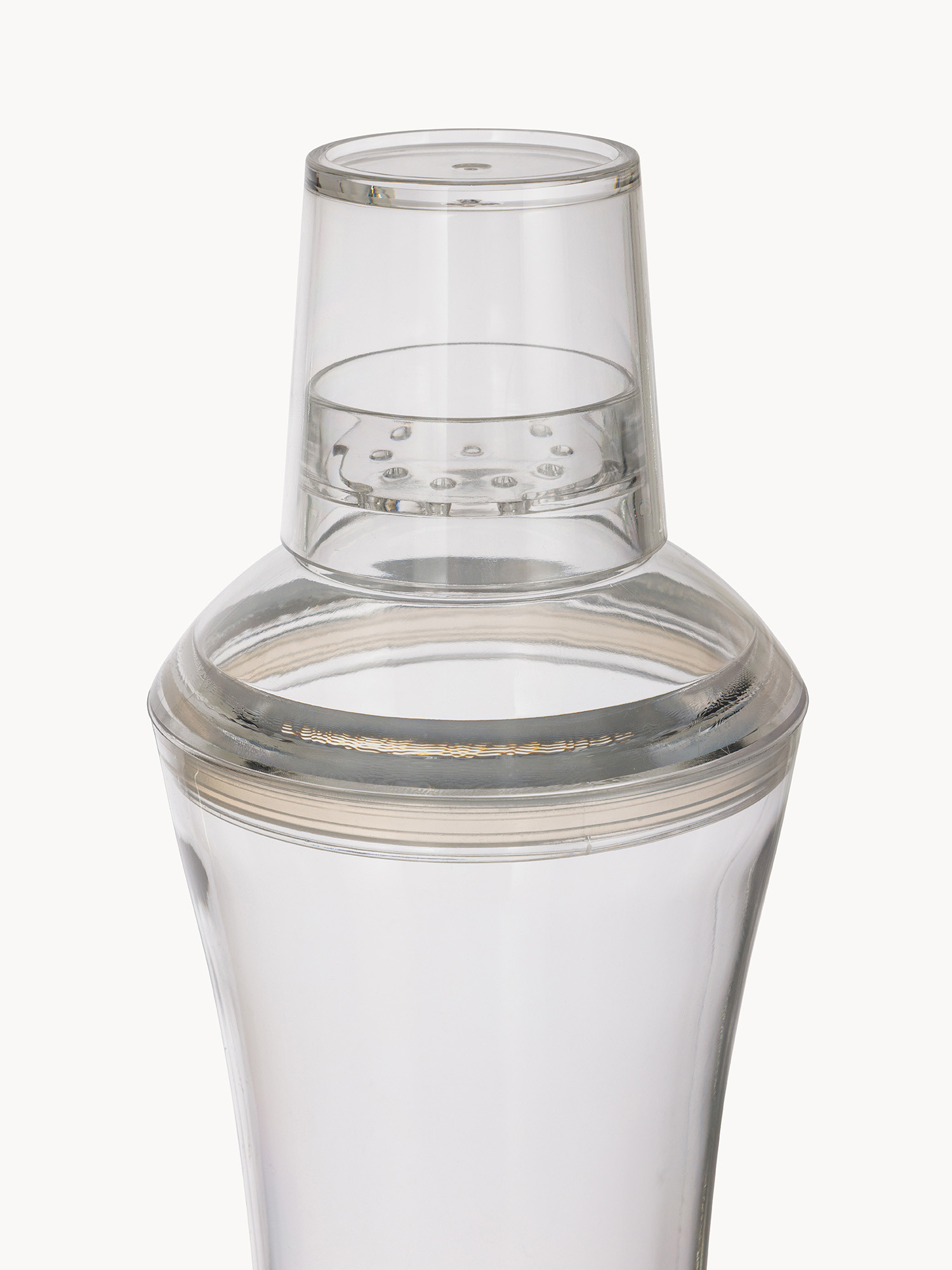 Shaker in plastica trasparente