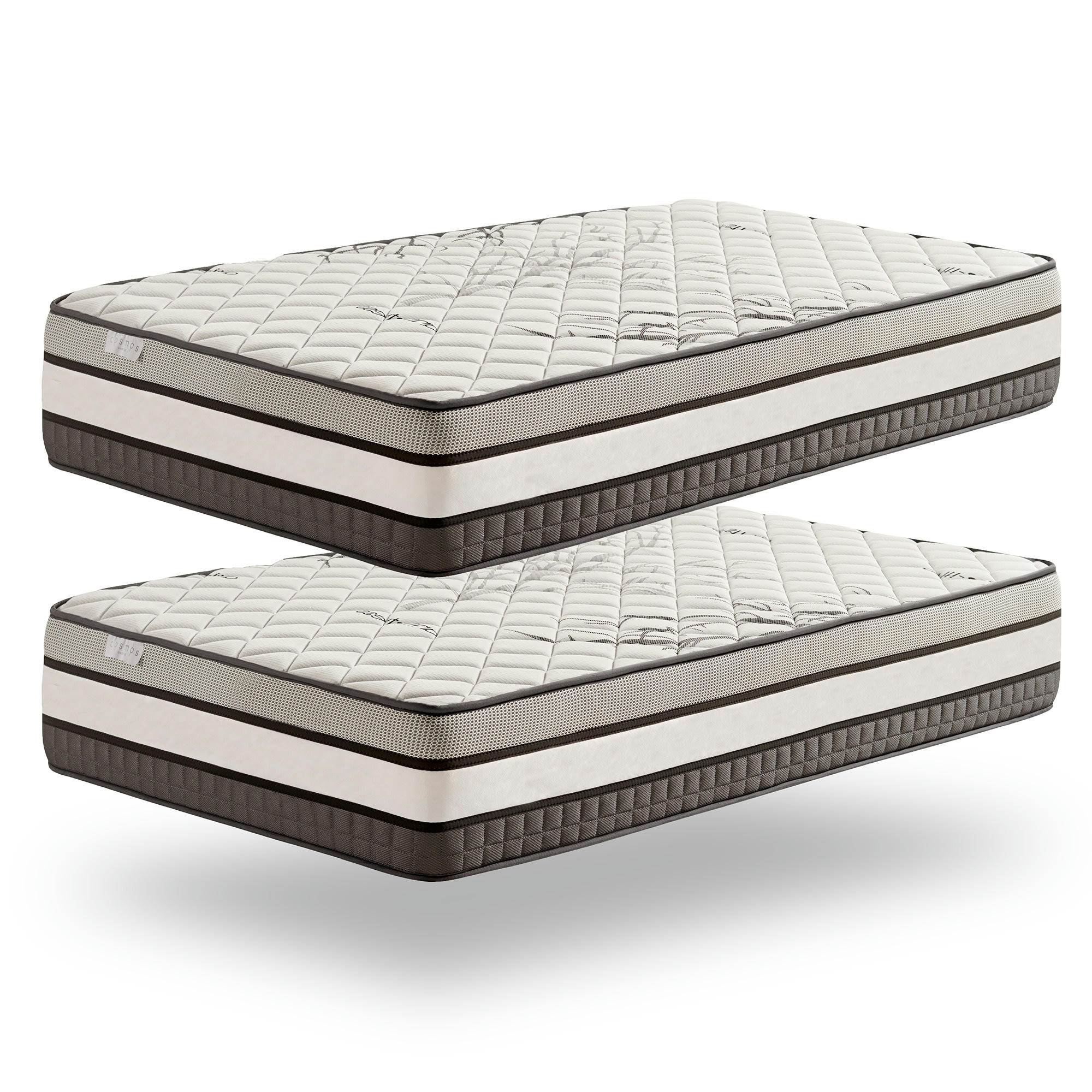 PACK 2 SOLAR 30 - Pack de 2 matelas 90x190 cm - Blue Latex - Mousse HR - 30 cm