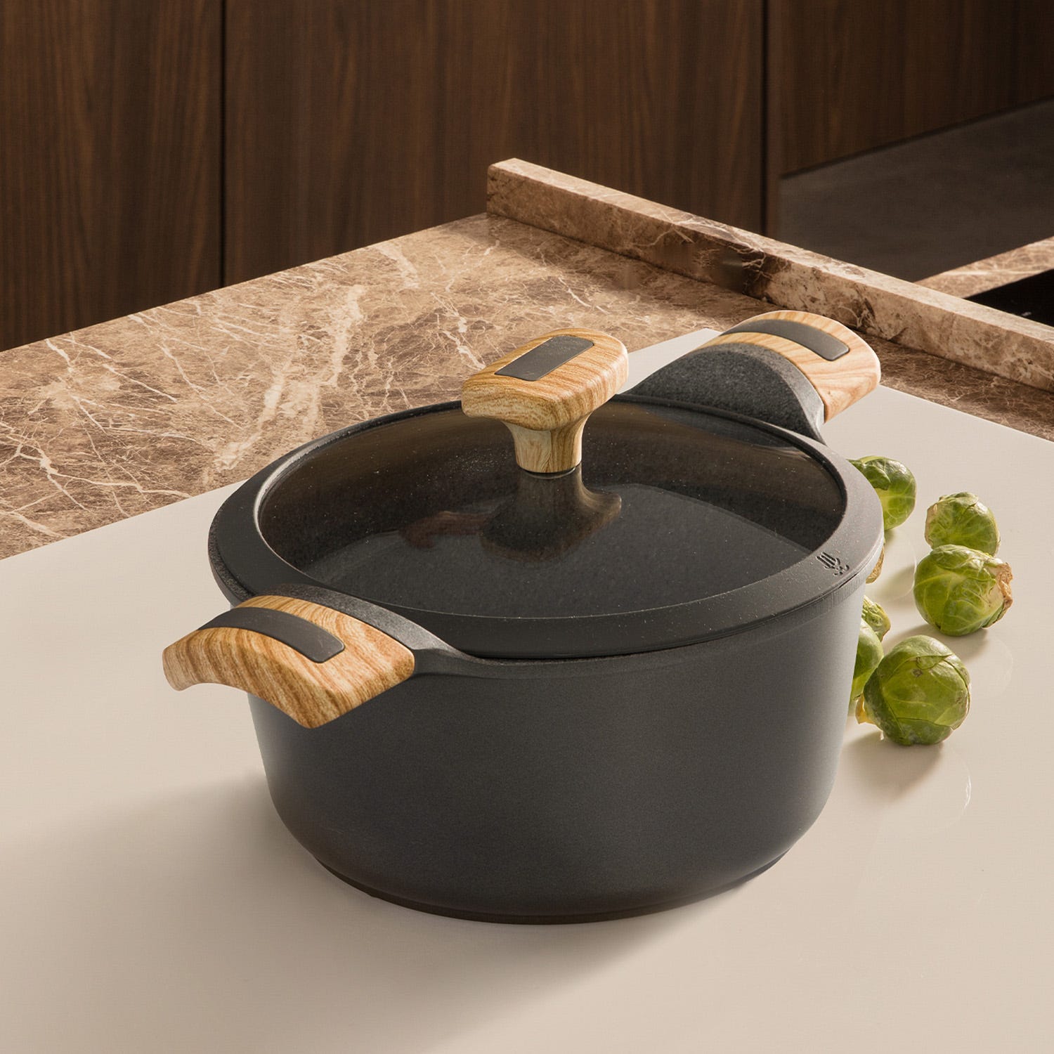 Casseruola 28 cm con coperchio Evolution