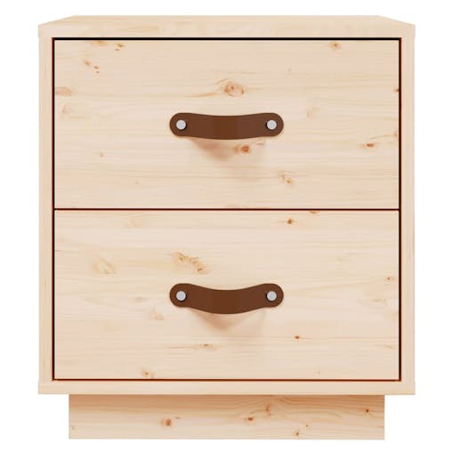 NNEVL Bedside Cabinets 2 pcs 40x34x45 cm Solid Wood Pine
