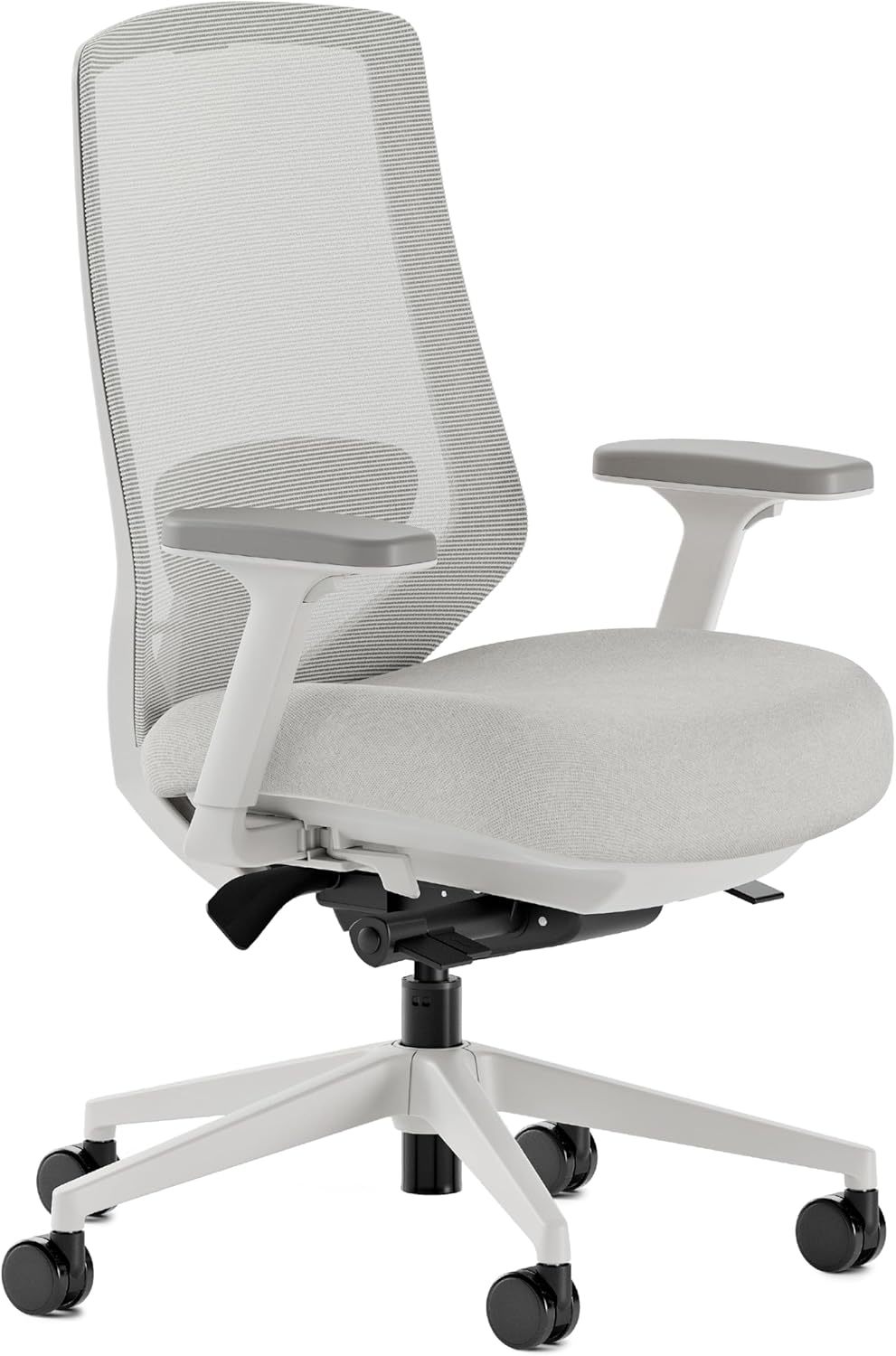Branch Ergonomic Chair Pro - Mesh Office Chair with 14 Points of Adjustment - Height, Depth & Tilt Adjustable - 5D Armrests - Forward Tilt, Smooth Recline, and Lumbar Support - Mineral