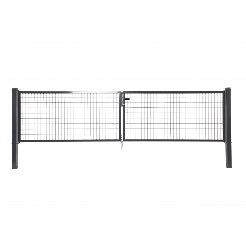 Portillon double Napoli anthracite 400 x 170 cm GIARDINO