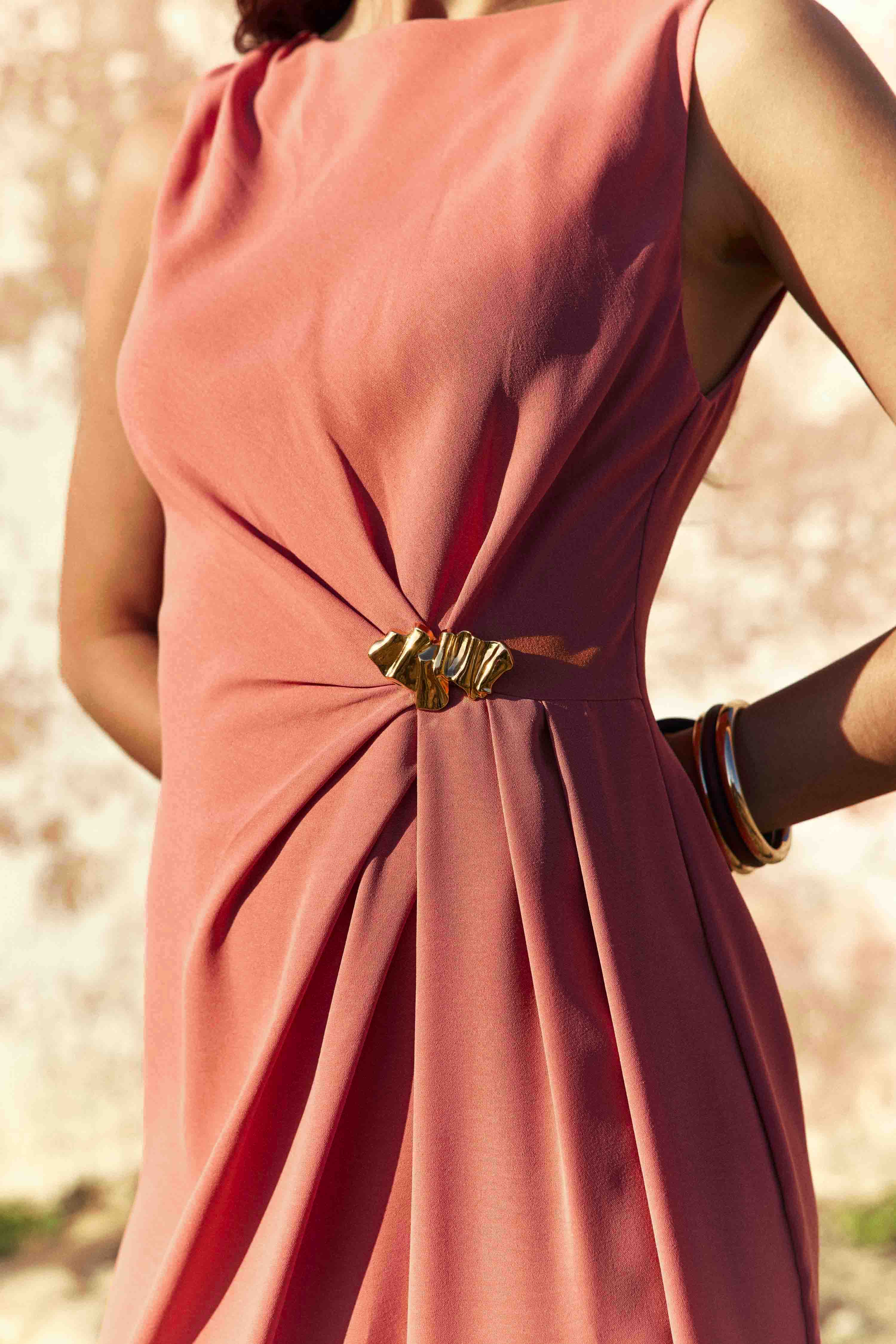 Rosa - Robe midi asymétrique