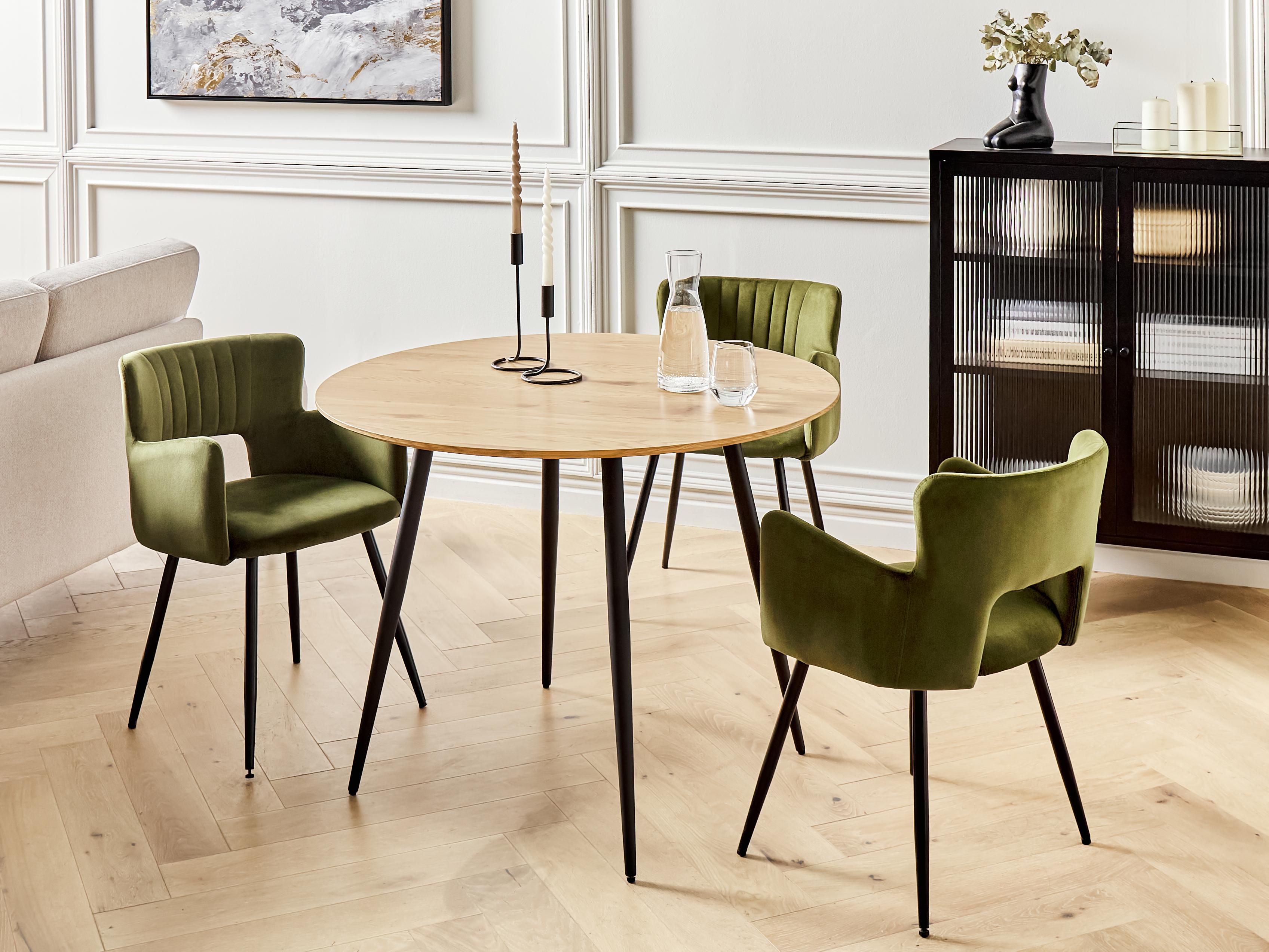 Dining Table BJORKA Light Brown 100 cm 100 cm