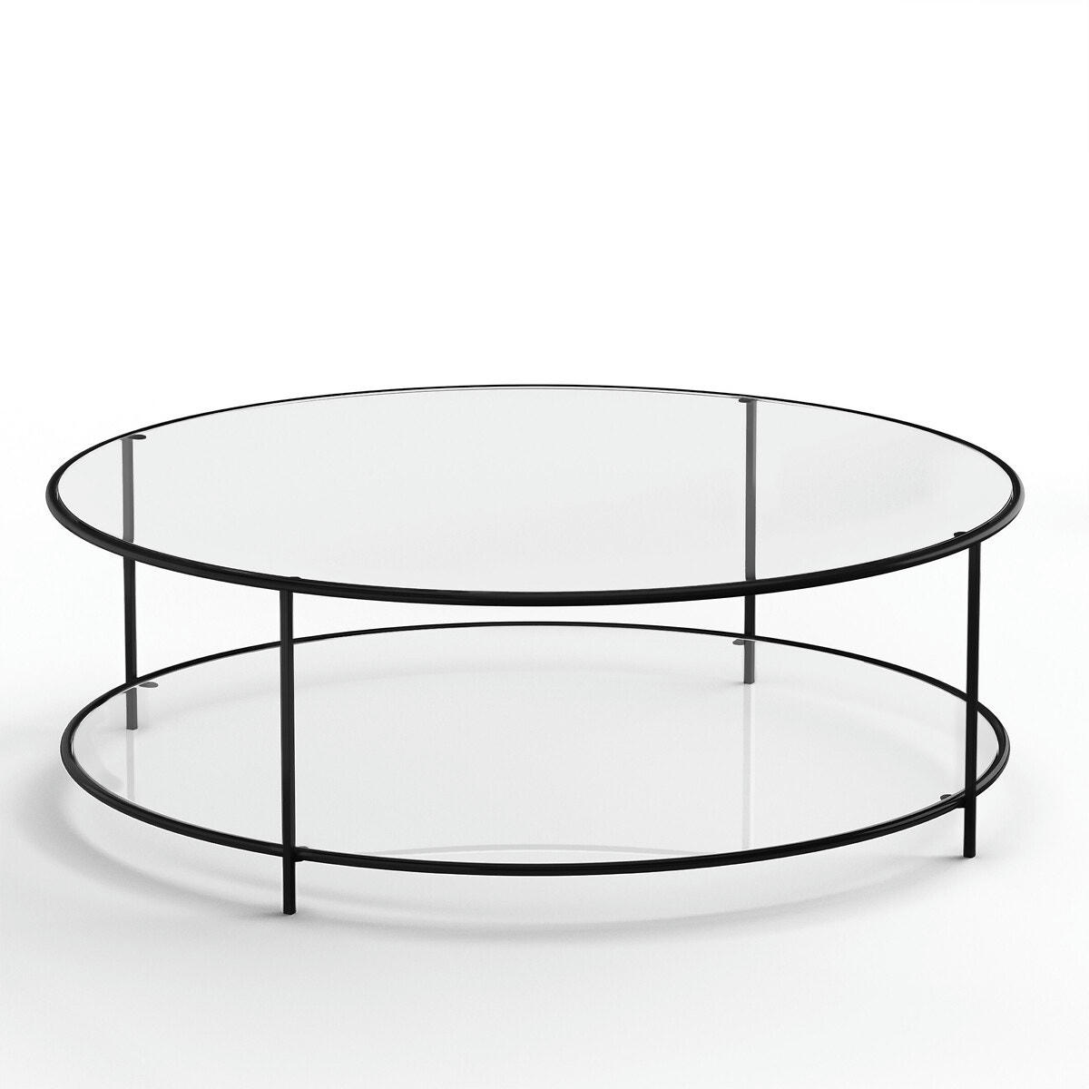 Table basse ronde verre trempé, Sybil
