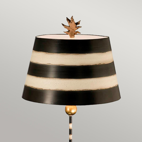 Lampa stołowaczarno-kremowa-złota South Beach 1xE27x60WFlambeau