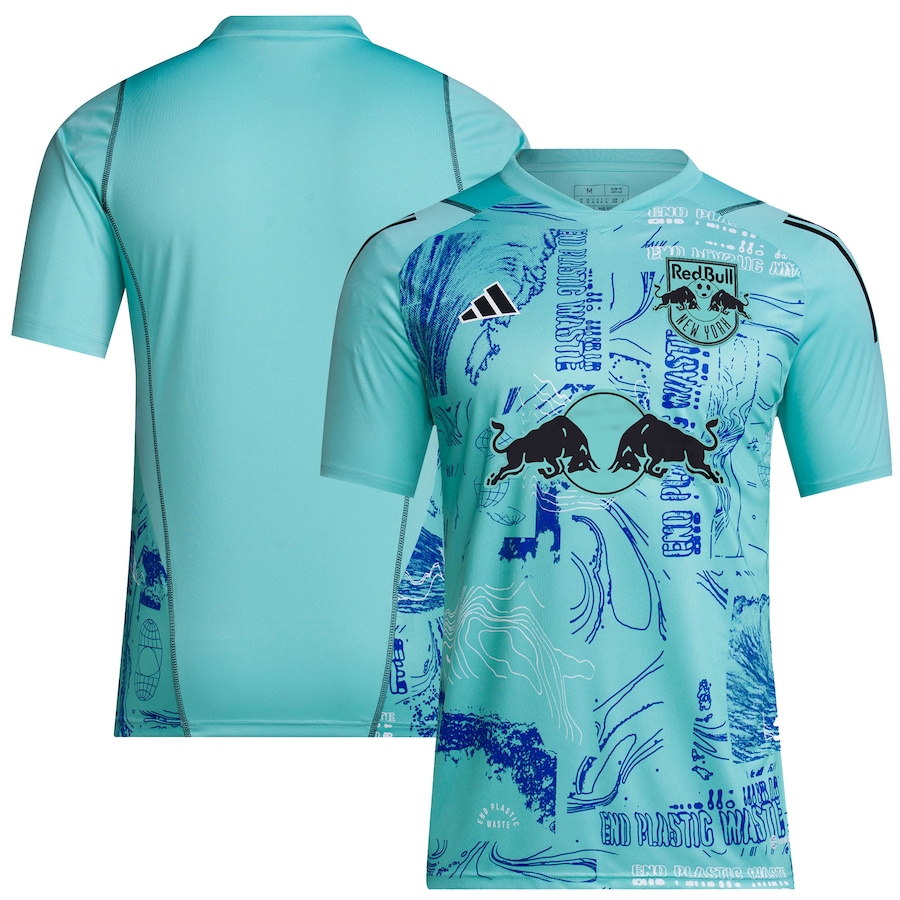 New York Red Bulls adidas 2023 One Planet Replica Jersey - Green