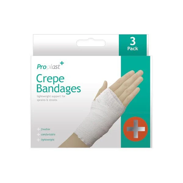 Proplast Crepe Bandages 3 Pack
