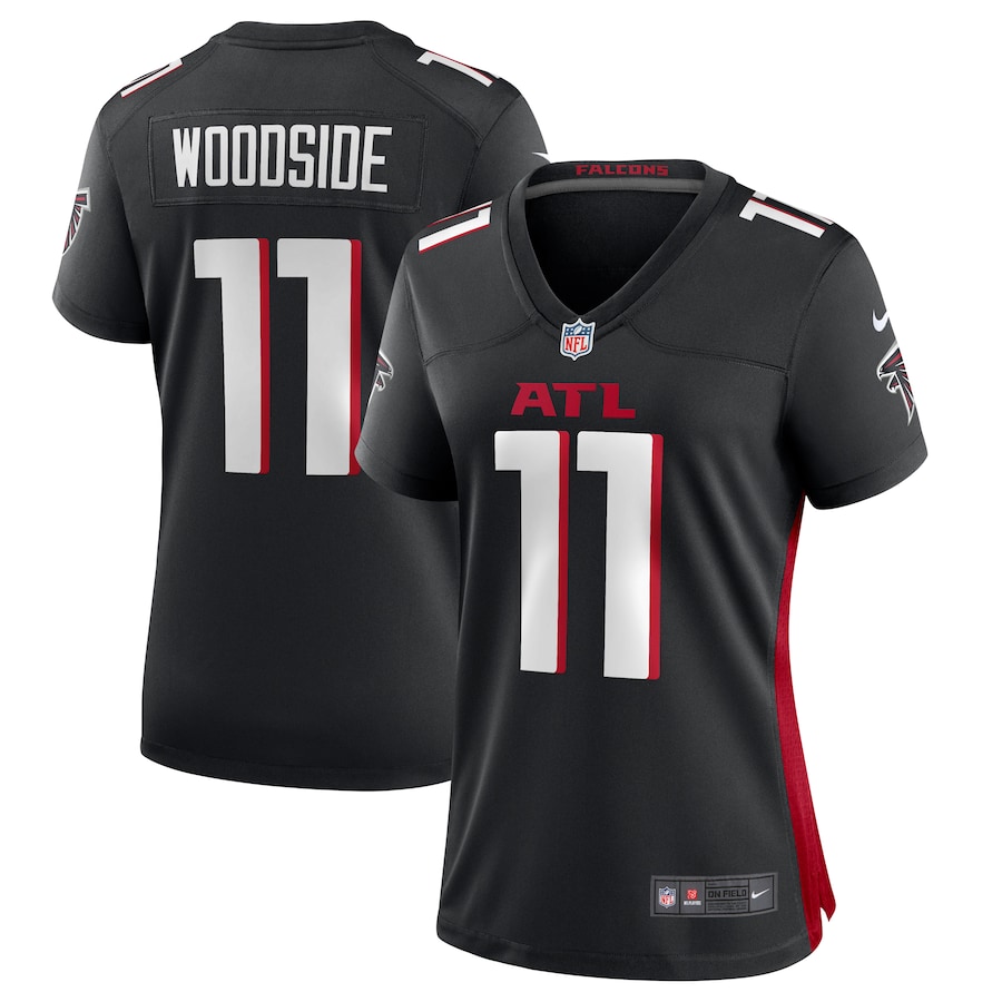Logan Woodside Atlanta Falcons Nike Women's Team Game Jersey -  Black