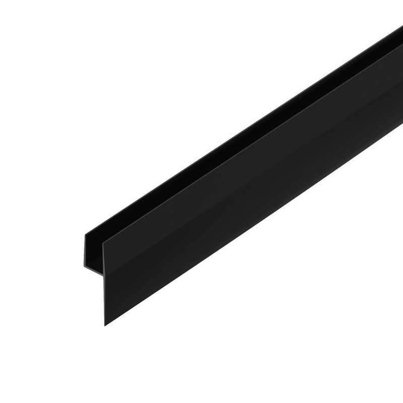 Joint d'étanchéité en 4 pour paroi 6 mm noir 200 cm